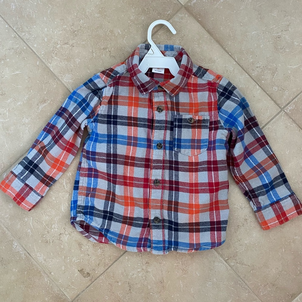 Gymboree flannel shirt for boys size 2T